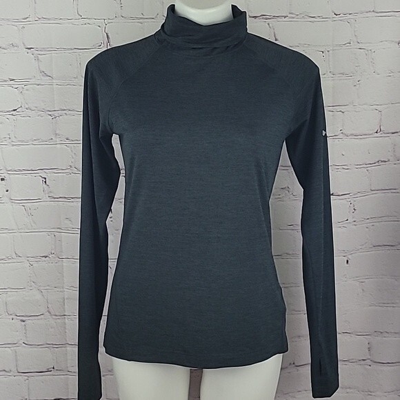 Columbia Gray Omni-wick Long Sleeve Turtle Neck Top. NWOT. Size Medium. - Picture 1 of 7